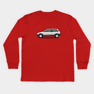 AX GTi side profile drawing Kids Long Sleeve T-Shirt